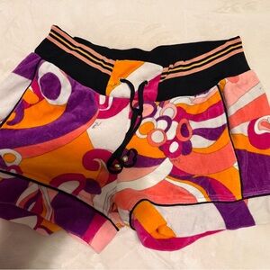 Emilio Pucci Velour Mini Shorts, IT 40, S